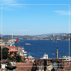 2 Apartments w/Bosphorus Sea View in Cihangir - SH 34435